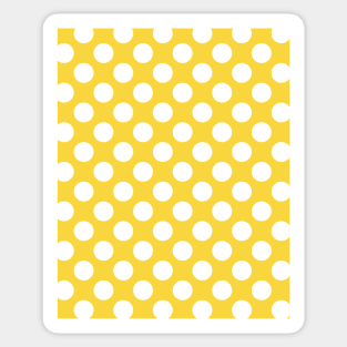 Yellow Polka Dots Seamless Pattern 019#002 Sticker